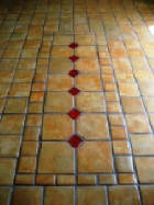 Cobblestone Concrete Pavers made and installed by homeowner Kevin Brandon.